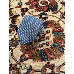 Salvatore Ferragamo Blue Patterned Tie